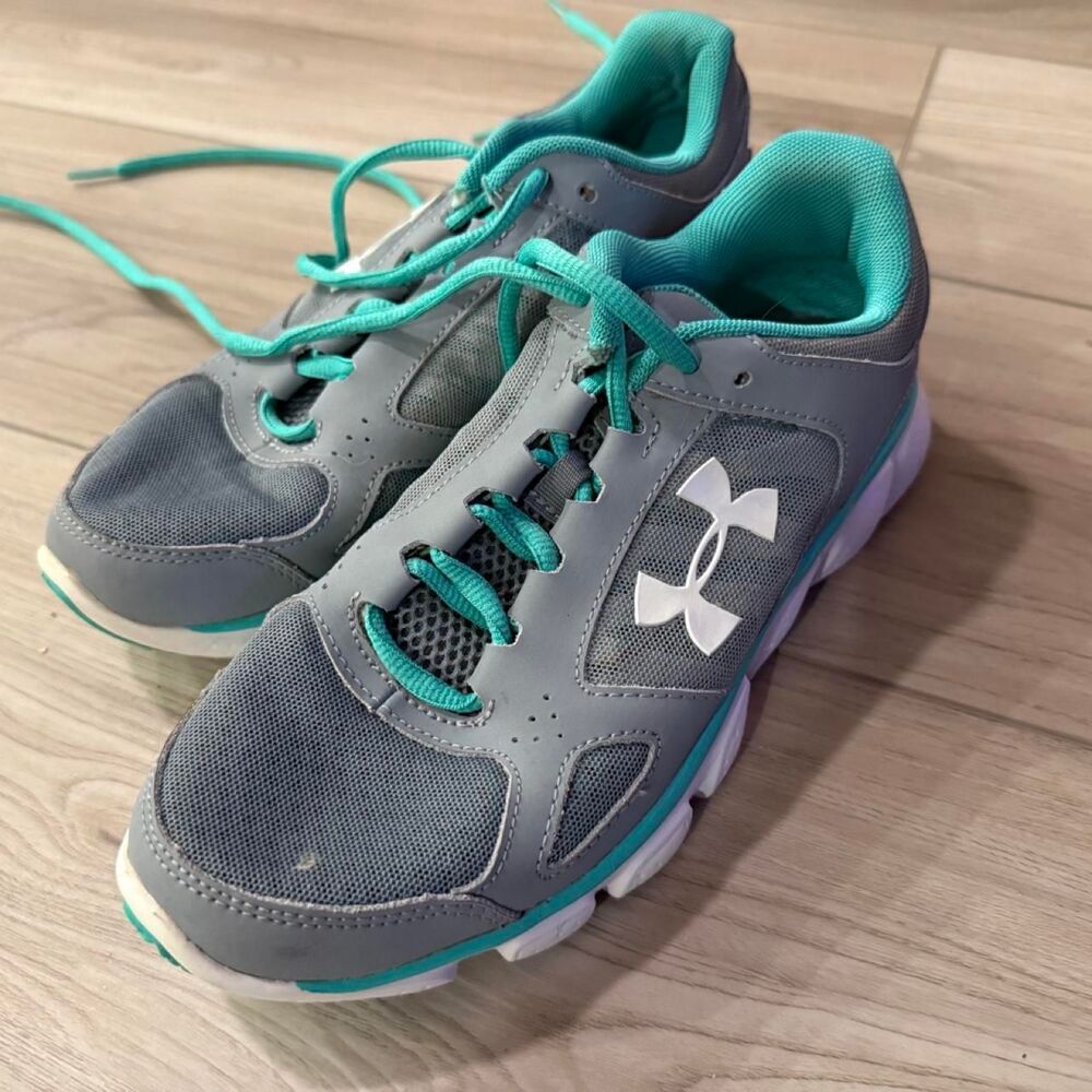 Under-armour Women's Grey and Blue Trainers